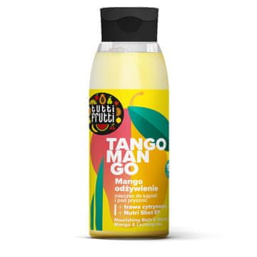 shumee Negujoče mleko za kopel in prhanje z mangom in limonsko travo + Nutri Shot E+F, 400 ml