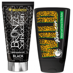 shumee Soleo Black Bronzer Satisfaction + Wild Tan Bronzer Brez