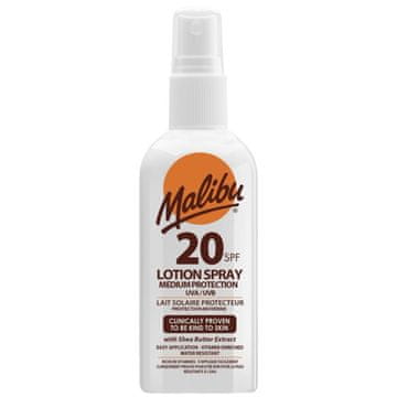 shumee Malibu Sun Lotion sprej SPF20 Vodoodporno pršilo 100 ml