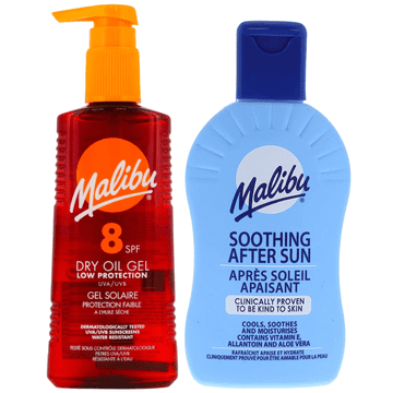 shumee Malibu SPF8 gel za porjavitev 200 ml + balzam za po sončenju 200 ml