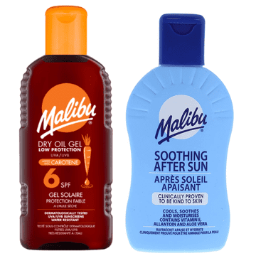 shumee Malibu SPF6 suho olje s karotenom 200 ml + balzam po sončenju 200 ml
