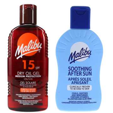 shumee Malibu suhi oljni gel SPF15 200 ml + balzam po sončenju 200 ml