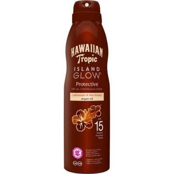 shumee Hawaiian Tropic Island Glow zaščitno suho olje SPF15 177 ml
