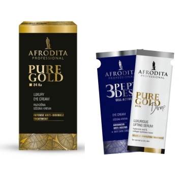 shumee Afrodita Pure Gold 24 Ka luksuzna krema za oči + 2 vzorca
