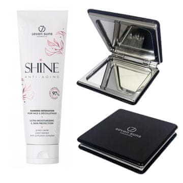 shumee 7suns Shine 50x pospeševalnik porjavitve obraza 75 ml + brezplačno dvojno ogledalo