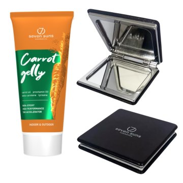 shumee 7suns Carrot Gelly pospeševalnik porjavitve 200 ml + brezplačno dvojno ogledalo