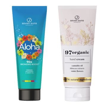 shumee 7suns Aloha Bronzer 90x Bronzing Boost 250 ml + brezplačna krema za roke 75 ml