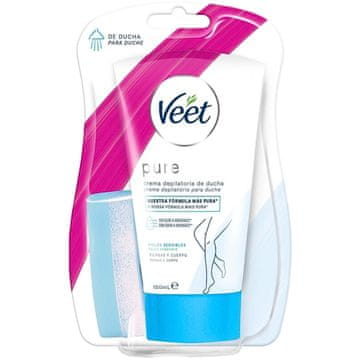 shumee Veet Pure In-Shower krema za odstranjevanje dlak za občutljivo kožo 150 ml