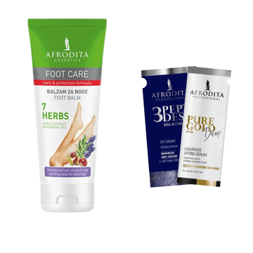 shumee Balzam za stopala Afrodita Foot Care 7 Herbs + 2 vzorčka