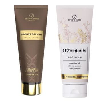 shumee 7suns Bronze Delight puding za porjavitev 250 ml + brezplačna krema za roke 75 ml