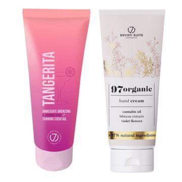 shumee 7suns Tangerita koktajl za porjavitev z bronzerjem 100 ml + brezplačna krema za roke 75 ml
