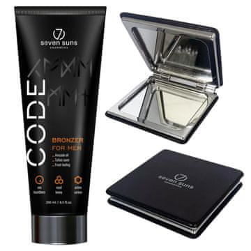 shumee 7suns Code Bronzer za moške 250 ml + brezplačno dvojno ogledalo