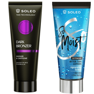 shumee Soleo Tan Technology Dark Bronzer + So Moist After Sun Free