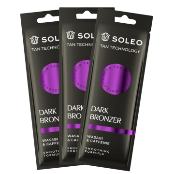 shumee Soleo Tan Technology Dark Bronzer Bronzer za močno porjavitev x3 kos 15 ml