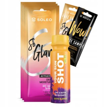 shumee Soleo So Glam 3x15ml pospeševalnik porjavitve + brezplačni izdelki