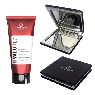 shumee Hialuronski pospeševalnik porjavitve 7suns HyaluRed + brezplačno dvojno ogledalo