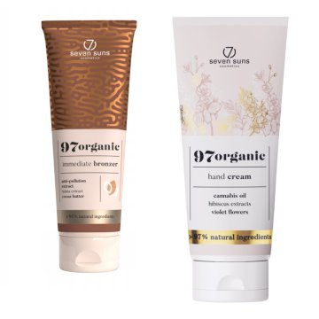 shumee 7suns 97organic Natural Instant Bronzer + brezplačna krema za roke 75 ml