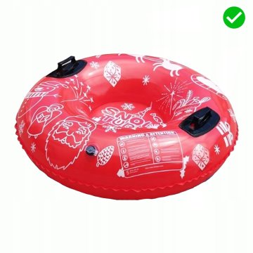 shumee NAPIHLJIV SNEŽNI TOBOGAN SNOWFLAKES RED SNOWTUBING