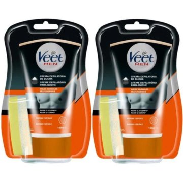 shumee Veet Men In-Shower krema za odstranjevanje dlak na telesu 150 ml x 2 kos