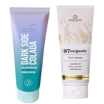 shumee Koktajl za porjavitev s kolagenom 7suns Dark Side Colada 100 ml + brezplačna krema za roke 75 ml