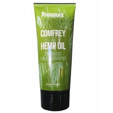shumee PHARMAX Comfrey Hemp Oil gel za telo Gabez s konopljinim oljem 200 ml