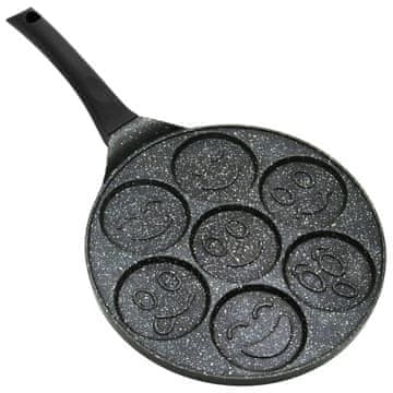 shumee Univerzalna ponev za palačinke, plinska indukcija, 7 strani, nelepljiva, 26,5 cm