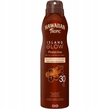 shumee HAWAIIAN TROPIC Island Glow zaščitna oljna meglica v spreju 177 ml SPF 30
