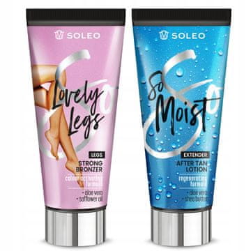 shumee SOLEO LOVELY LEGS 135ml MOČAN BRONZER ZA NOGE + BALZAM PO SONČENJU 15