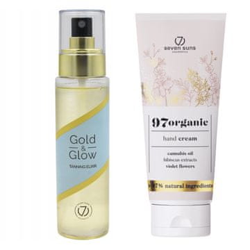 shumee 7suns GOLD & GLOW Eliksirsko olje za sončenje + krema za roke 75 ml brezplačno