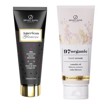 shumee 7suns American Glamour Strong Bronzer 250 ml + brezplačna krema za roke 75 ml