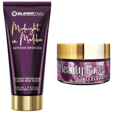shumee Supertan Midnight in Malibu Strong Bronzer + Beauty Face Jar