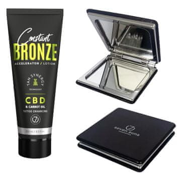 shumee 7suns Constant Bronze CBD & Carrot Oil Accelerator Lotion 250 ml + brezplačno dvojno ogledalo
