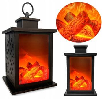 shumee Svetilka, kamin, svetilka z imitacijo ognja plamena Fire Led 3D