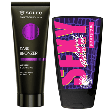 shumee Soleo Tan Technology Dark Bronzer + Wild Tan Sexy Carrot Brez