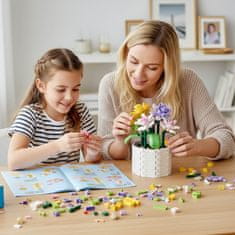 Mega Creative Gradniki sočnice, združljivi z gradniki LEGO, cvetlice v lončku, DIY SET, 1043 kosov 6+