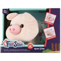 Mega Creative INTERAKTIVNA plišasta PLESNA PRAŠIČKA, igrača za otroke 2+, ZVOK, SVETLOB