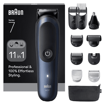 Braun Series 7 AIO7540, Prirezovalnik las in brade