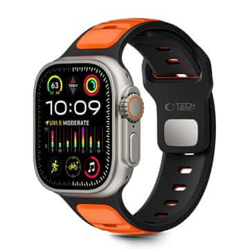 Tech-protect Iconband Line pašček za Apple Watch 44/45/46/49mm, black/orange