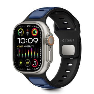 Tech-protect Iconband Line pašček za Apple Watch 44/45/46/49mm, black/navy