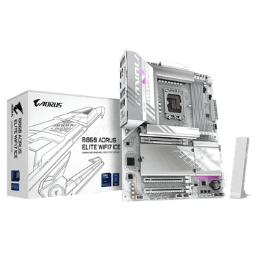 Gigabyte B860 AORUS ELITE WF7 ICE, DDR5, SATA3, USB4, DP, Wi-Fi 7, LGA1851 ATX