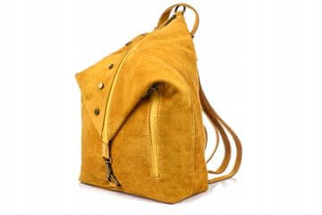 shumee Italijanski eleganten ženski nahrbtnik usnjen semiš A4 W14