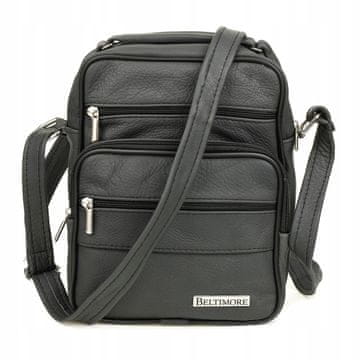 shumee Moška usnjena torbica za čez ramo, natty leather, za v službo, Beltimore conductor