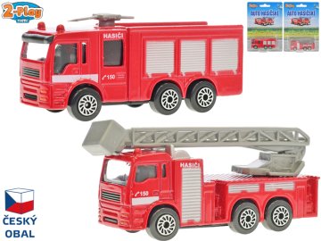 2-Play Prometni avto gasilci CZ 8 cm kovinski prosti tek