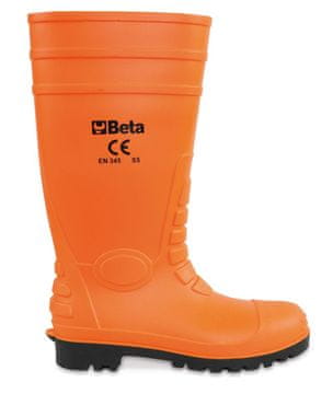 shumee ORANŽNI VISOKI DELOVNI ČEVLJI IZ PVC-JA/GUME 43 - BE 7328A/43