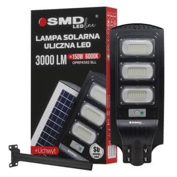 shumee LED SONČNA ULIČNA SVETILKA 150W 12,6AH 6000K 3000LM + DRŽALO - E+29-4342SLL