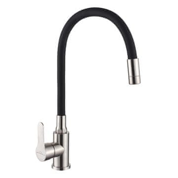 shumee KSIANTI INOX PIPA ZA PORABO Z GIBAnjem, DVOJNI IZLIV, VSTOPNA/ČRNA - H/BZ-37-I43