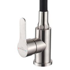 shumee KSIANTI INOX PIPA ZA PORABO Z GIBAnjem, DVOJNI IZLIV, VSTOPNA/ČRNA - H/BZ-37-I43