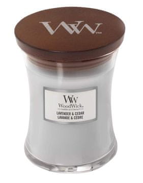 Woodwick SVEČA WW CLASSIC MEDIUM LAVENDER & CEDAR 1666266E