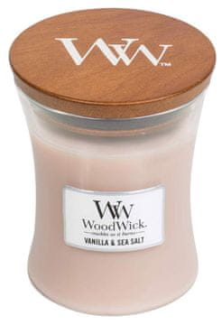 Woodwick SVEČA WW CLASSIC MEDIUM VANILA&SEA SALT 92191E