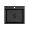 QUADRON Pomivalno korito LUKE 100, black metal